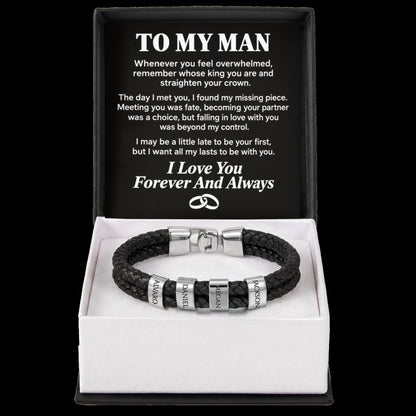 To My Man - Personalized Name Bracelet - PRO01